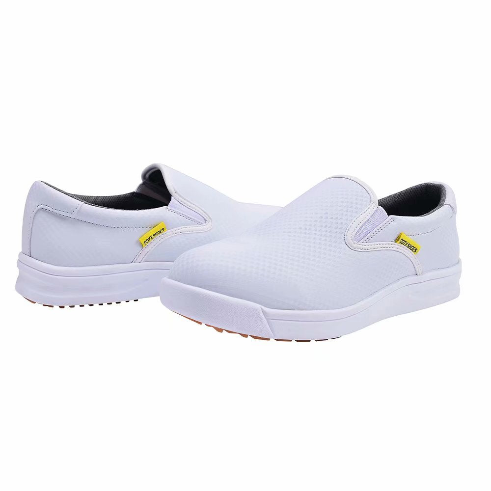 DDTX Lightweight Work Kitchen Chef Shoes for Men and Women SRC Anti-Slip White CF450W
